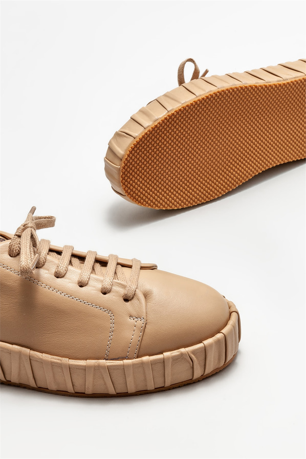 Naturel deri kadın spor ayakkabı - Elle Shoes