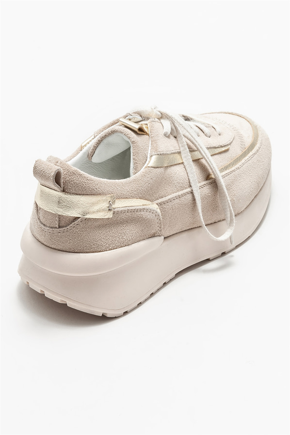 Naturel deri kadın spor ayakkabı - Elle Shoes