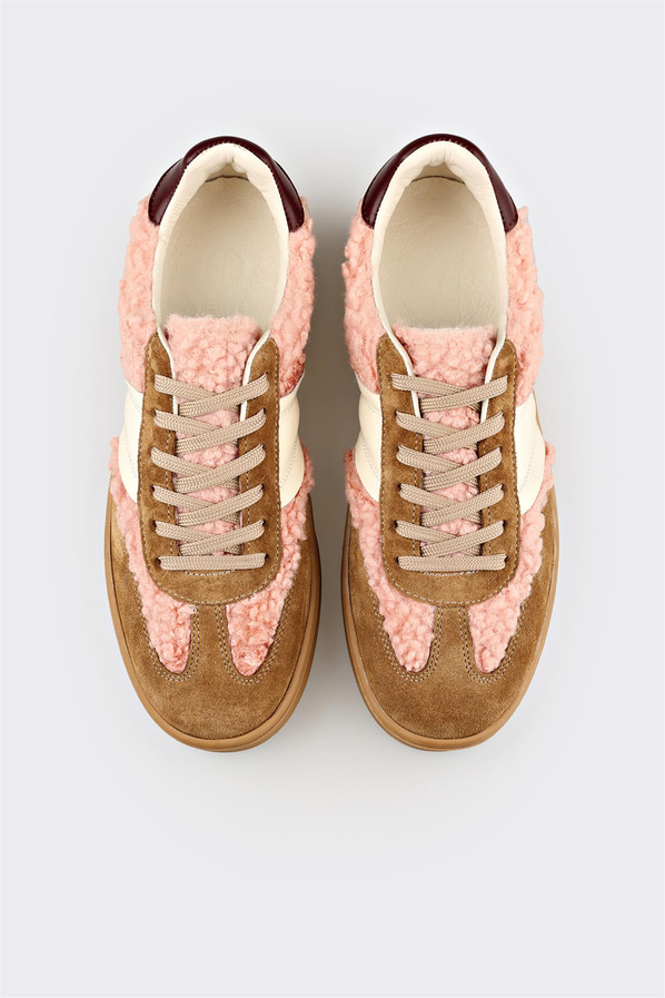 Naturel Deri Kadın Spor Ayakkabı