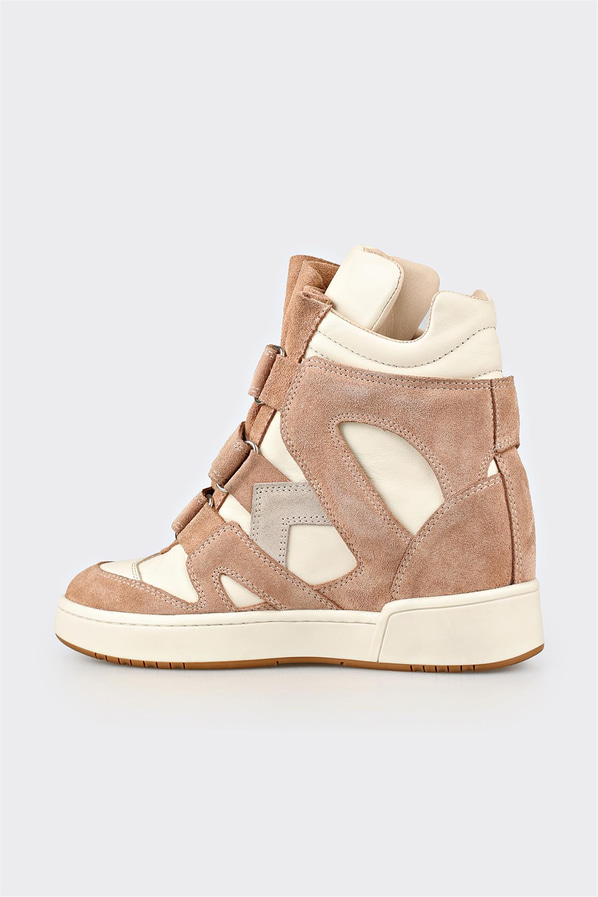 Naturel deri kadın sneaker - Elle Shoes