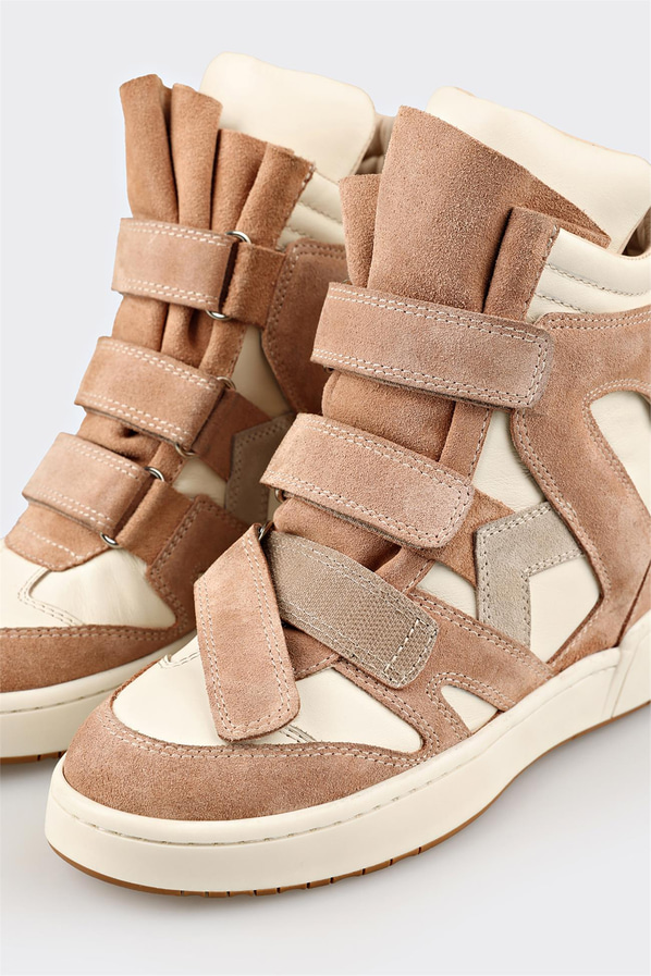 Naturel deri kadın sneaker - Elle Shoes