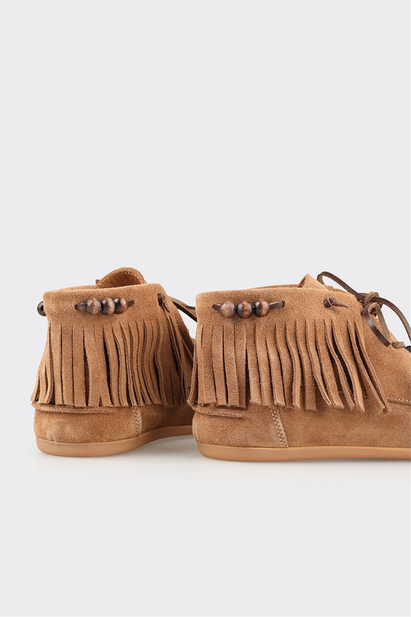 Naturel Deri Kadın Spor Bot