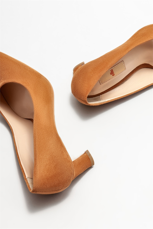 Naturel Deri Kadın Stiletto
