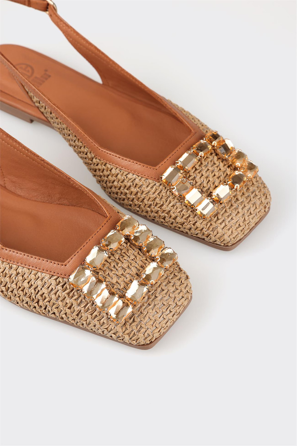 Naturel kadın babet - Elle Shoes