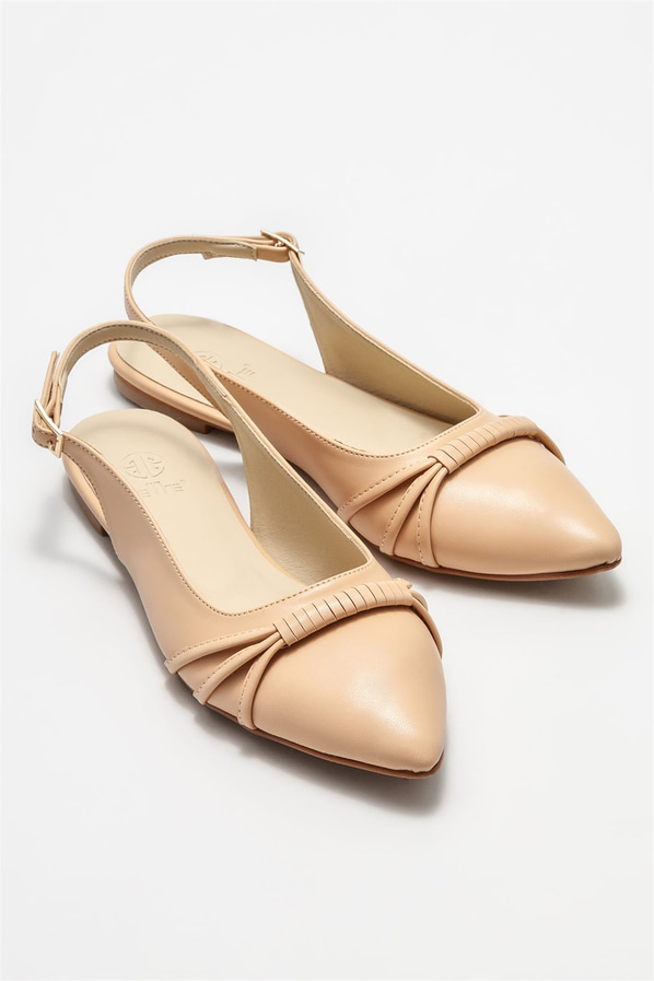 Naturel kadın babet - Elle Shoes