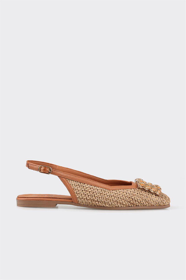 Naturel kadın babet - Elle Shoes