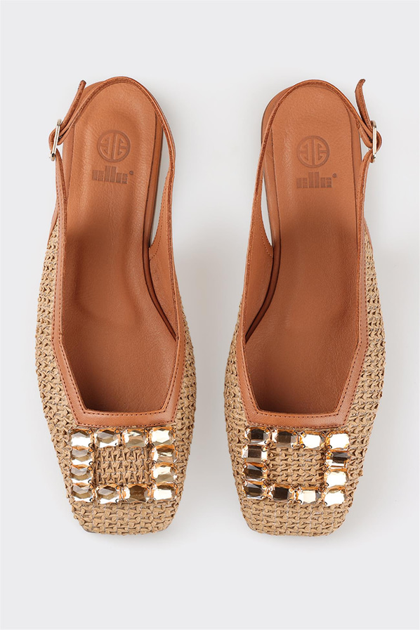Naturel kadın babet - Elle Shoes