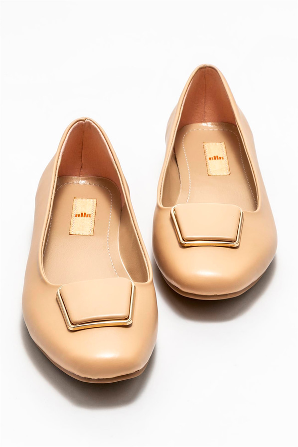 Naturel kadın babet - Elle Shoes