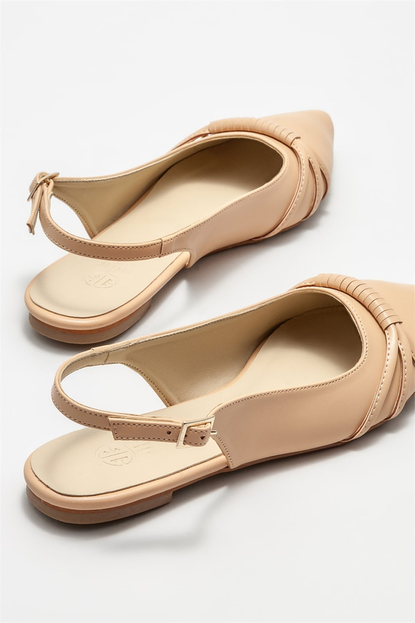 Naturel kadın babet - Elle Shoes