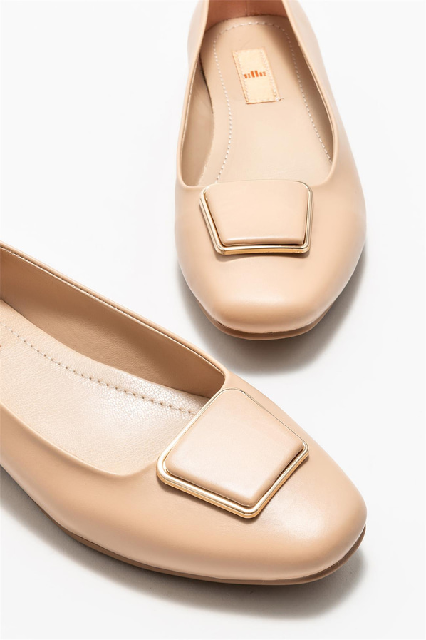 Naturel kadın babet - Elle Shoes