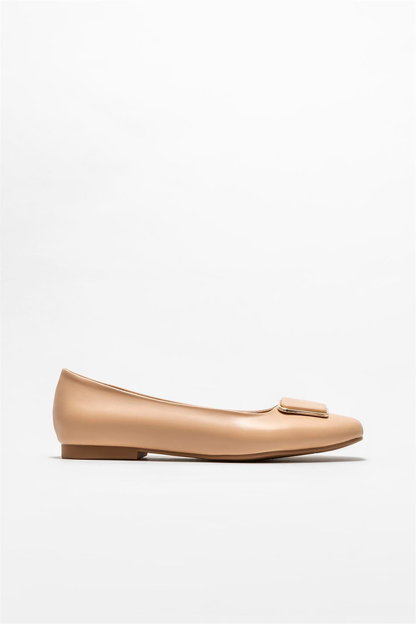 Naturel kadın babet - Elle Shoes