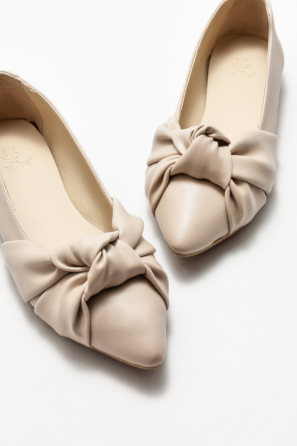 Naturel kadın babet - Elle Shoes