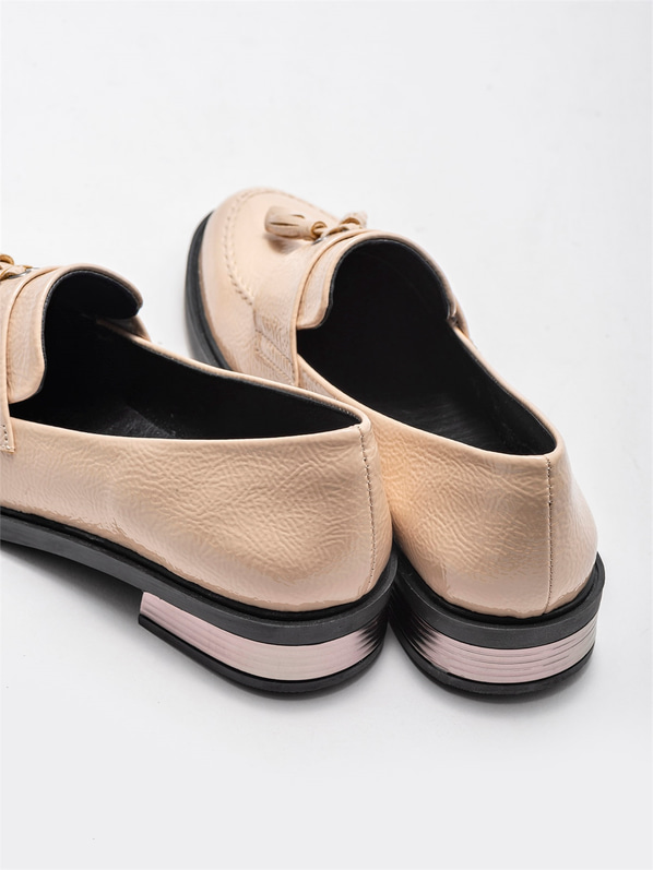 Naturel düz kadın ayakkabı - Elle Shoes