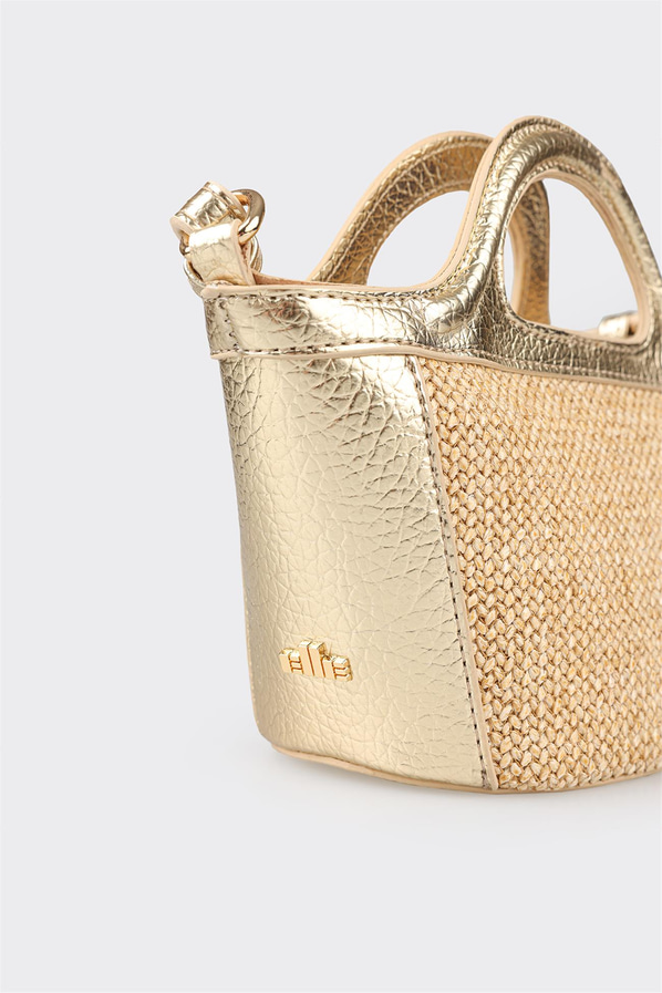 Naturel çok renkli düz kadın el çantası - Elle Shoes