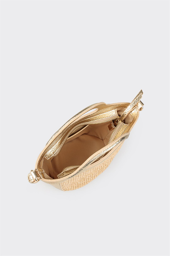 Naturel çok renkli düz kadın el çantası - Elle Shoes
