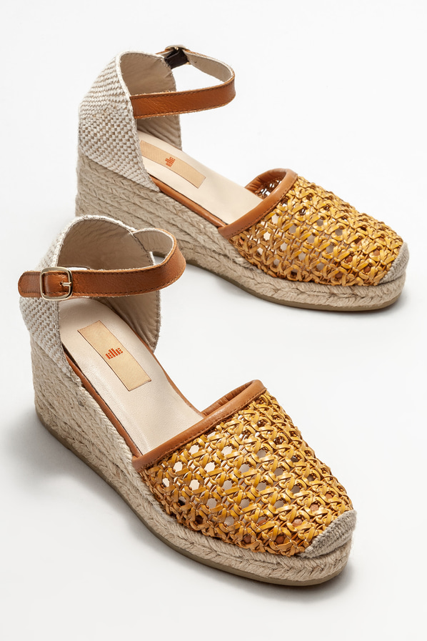Naturel kadın espadril - Elle Shoes