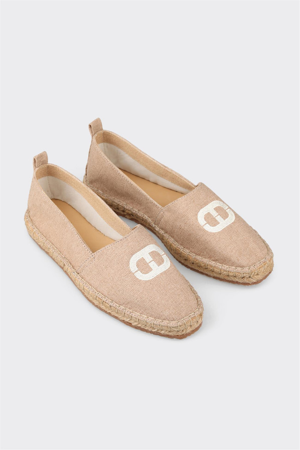 Naturel kadın espadril - Elle Shoes
