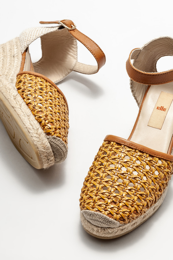 Naturel kadın espadril - Elle Shoes