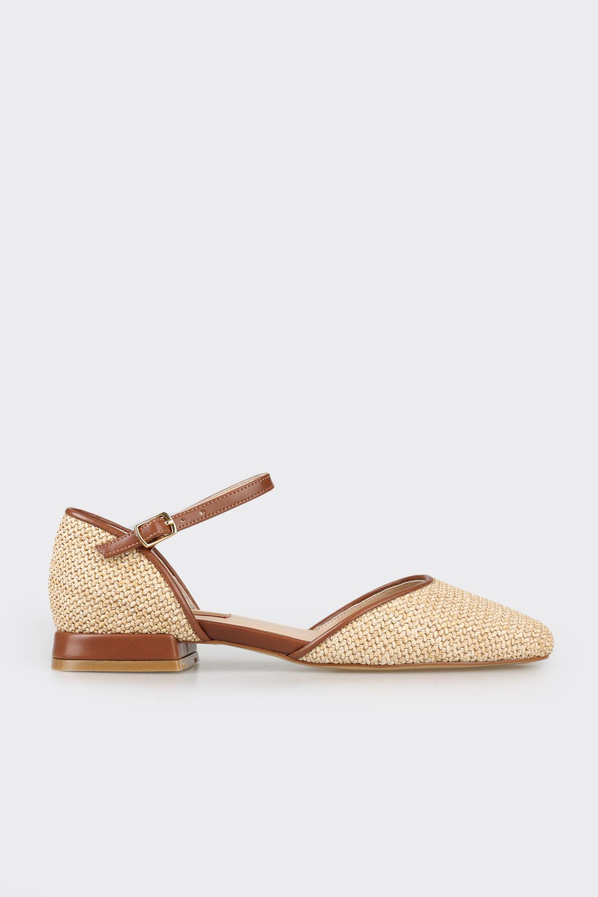 Naturel kadın babet, günlük kullanım için - Elle Shoes