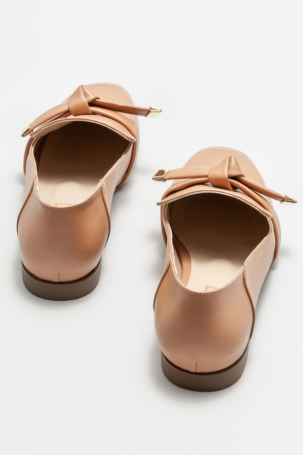 Naturel kadın loafer - Elle Shoes
