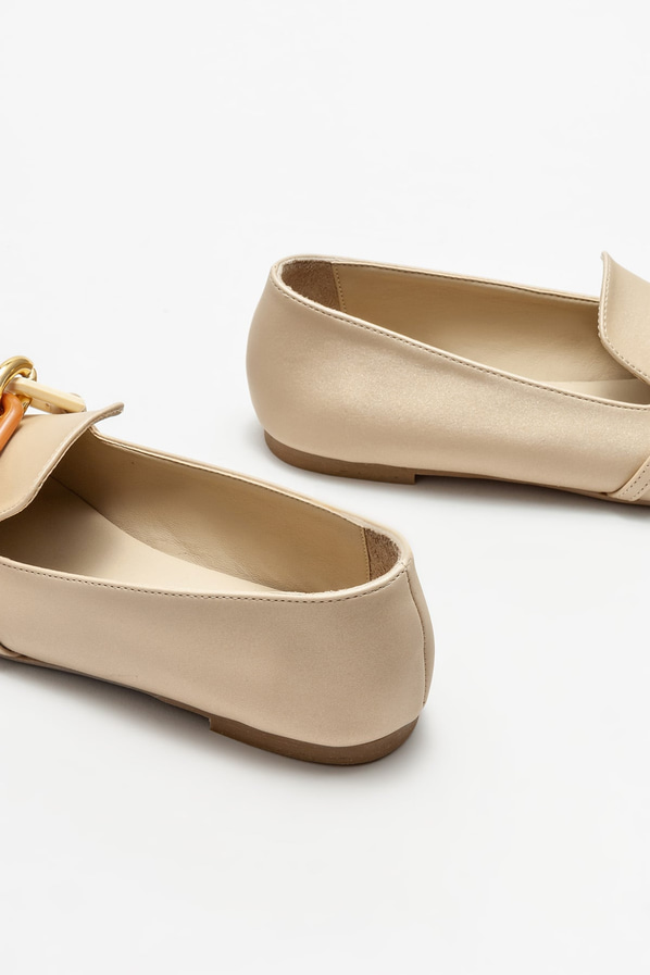 Naturel kadın loafer - Elle Shoes