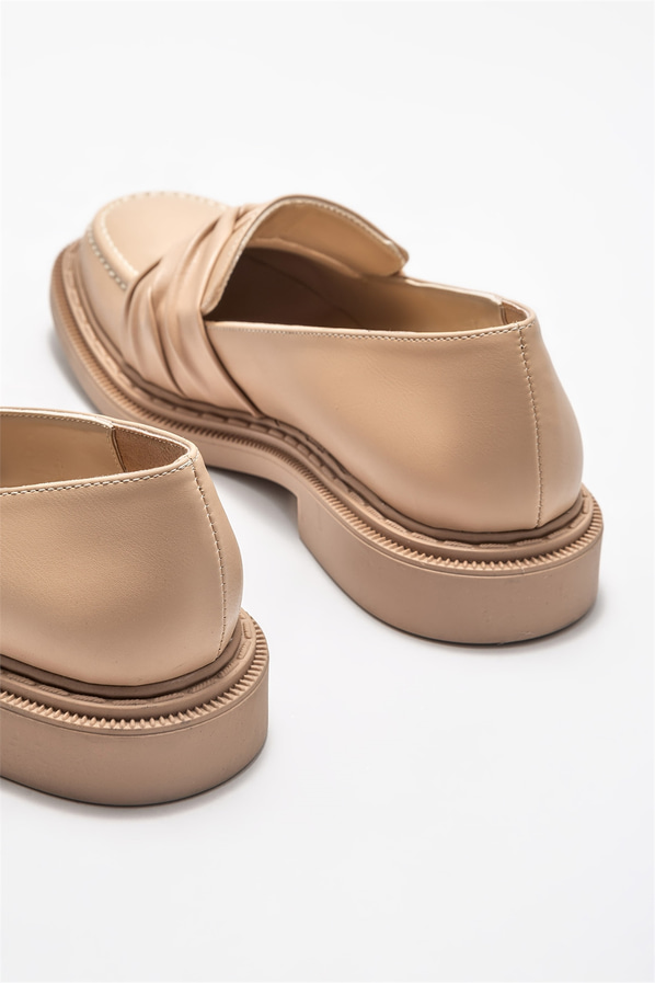Naturel kadın loafer - Elle Shoes