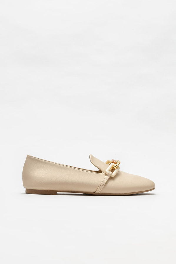 Naturel kadın loafer - Elle Shoes