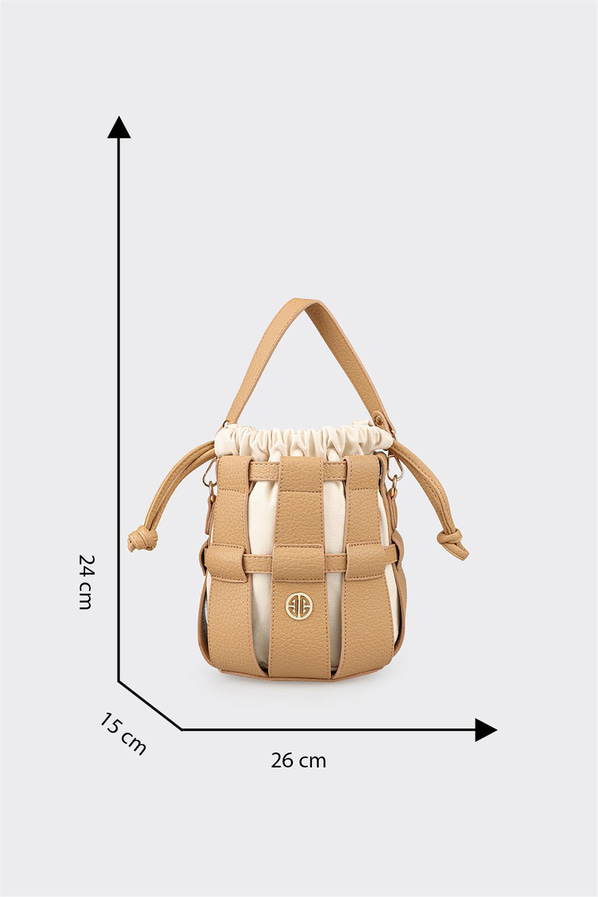 Naturel kadın omuz çantası - Elle Shoes