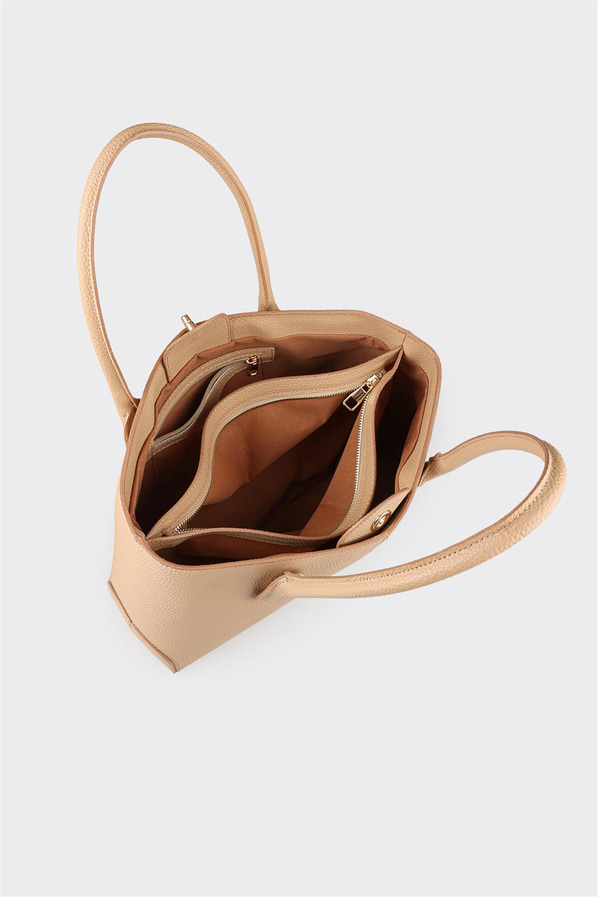 Naturel kadın omuz çantası - Elle Shoes