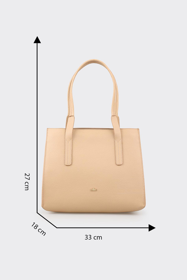 Naturel kadın omuz çantası - Elle Shoes