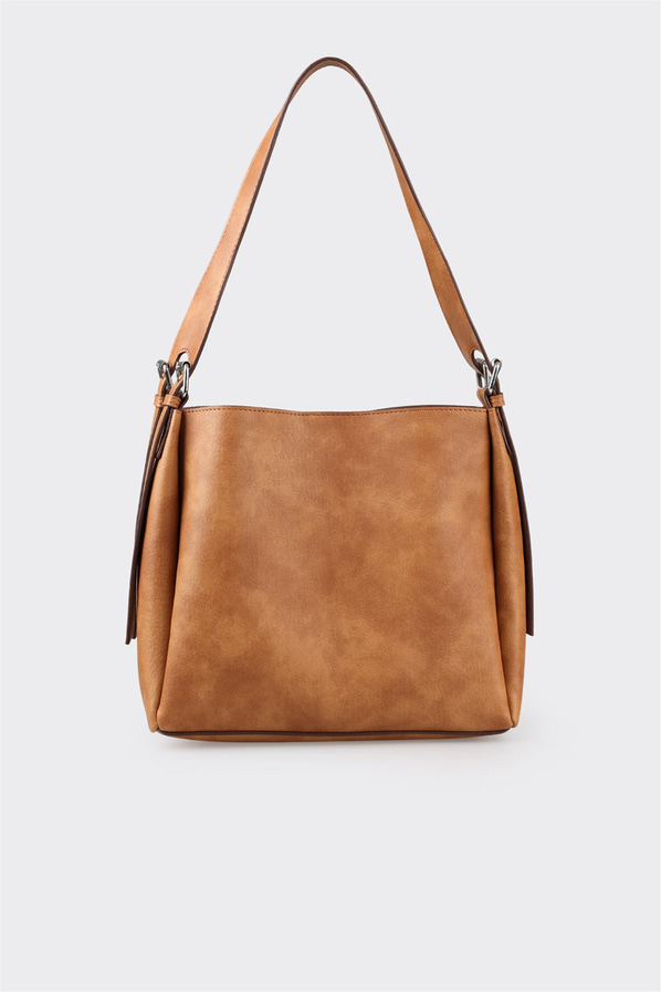Naturel kadın omuz çantası - Elle Shoes