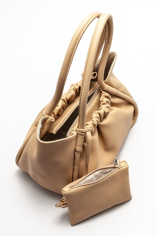 Naturel kadın omuz çantası - Elle Shoes