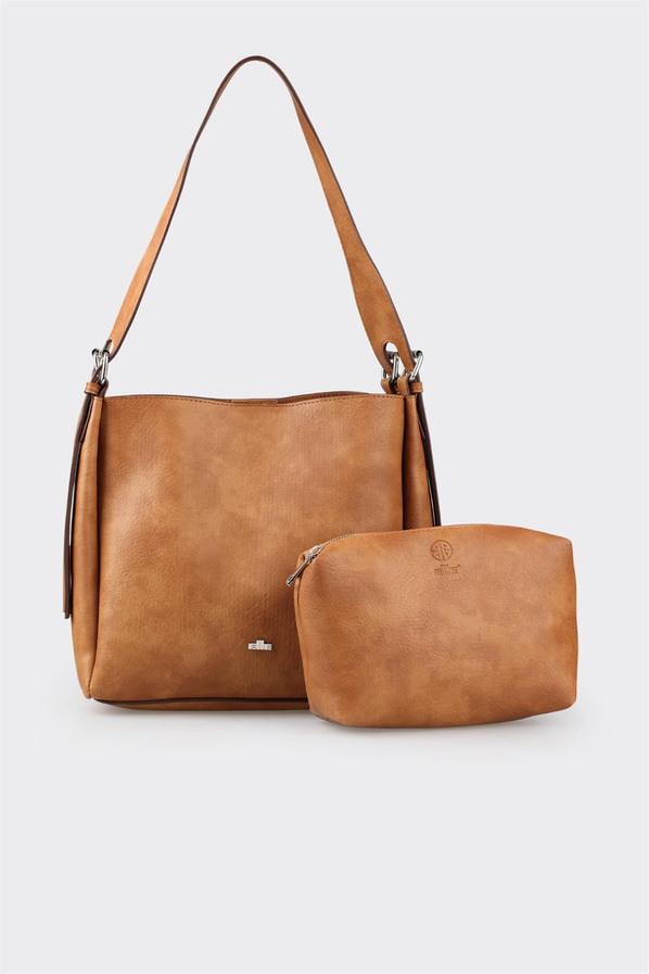 Naturel kadın omuz çantası - Elle Shoes