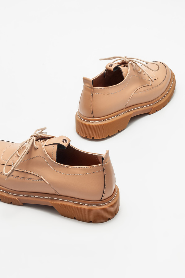Naturel kadın oxford - Elle Shoes