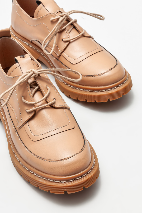 Naturel kadın oxford - Elle Shoes