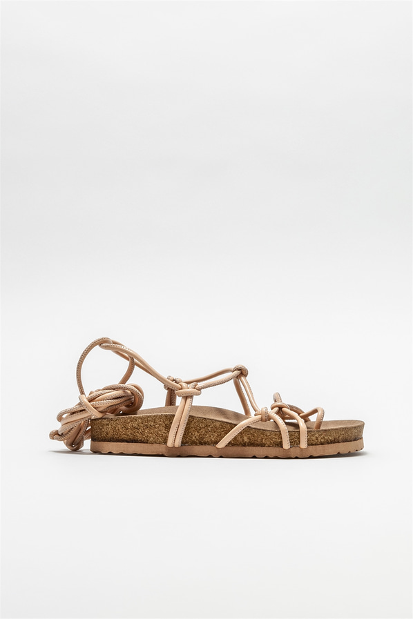 Naturel kadın sandalet - Elle Shoes