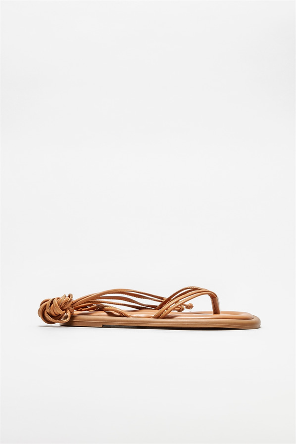 Naturel kadın sandalet - Elle Shoes