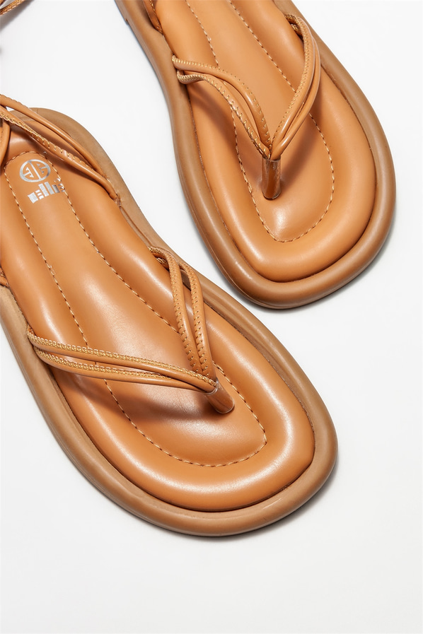 Naturel kadın sandalet - Elle Shoes