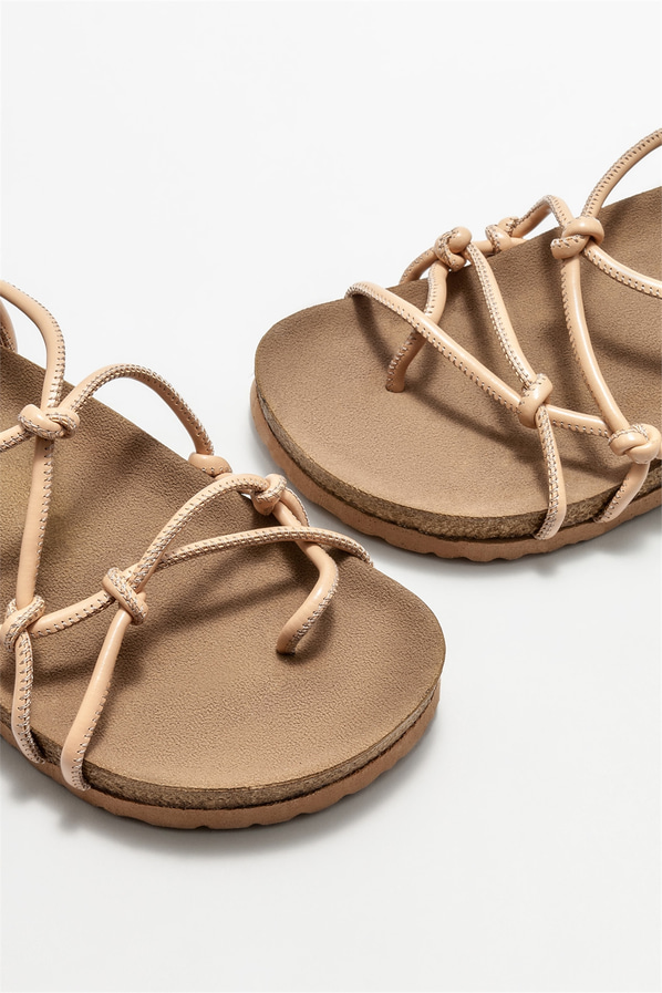 Naturel kadın sandalet - Elle Shoes