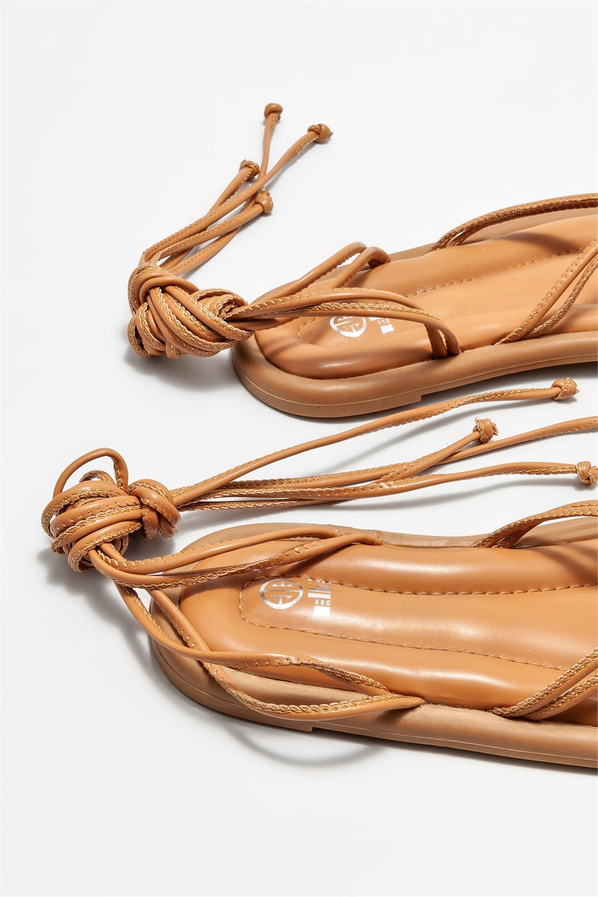 Naturel kadın sandalet - Elle Shoes