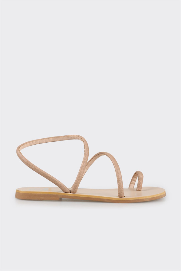 Naturel kadın sandalet - Elle Shoes