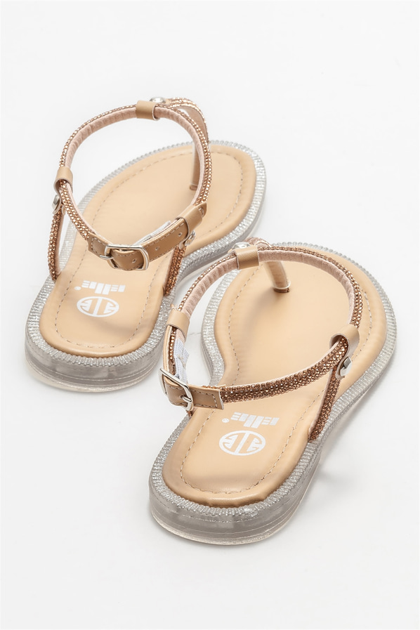 Naturel kadın sandalet - Elle Shoes