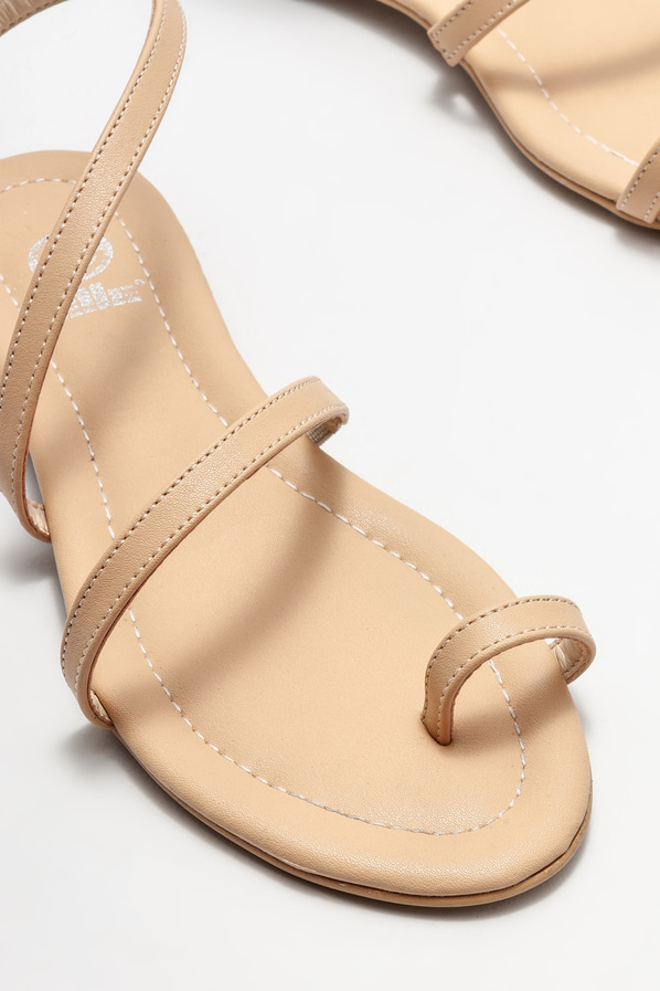 Naturel kadın sandalet - Elle Shoes
