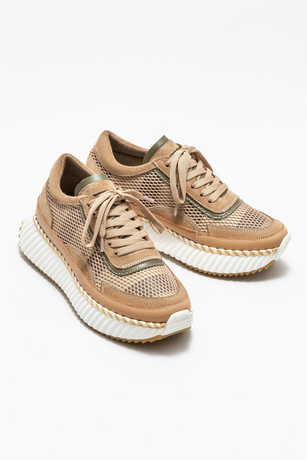Naturel kadın sneaker - Elle Shoes