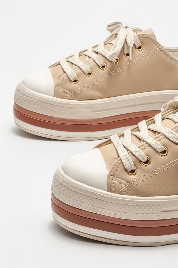 Naturel kadın spor ayakkabı - Elle Shoes