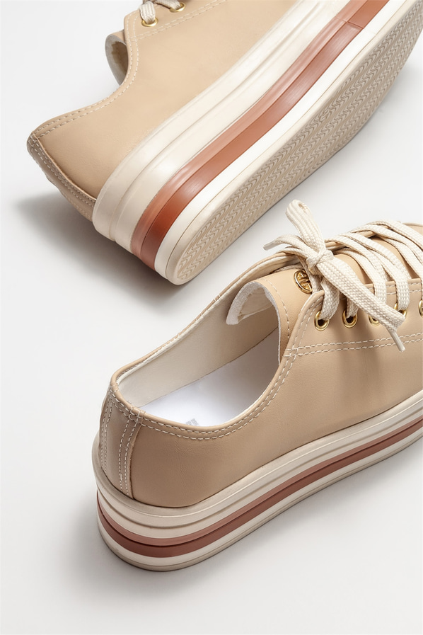 Naturel kadın spor ayakkabı - Elle Shoes