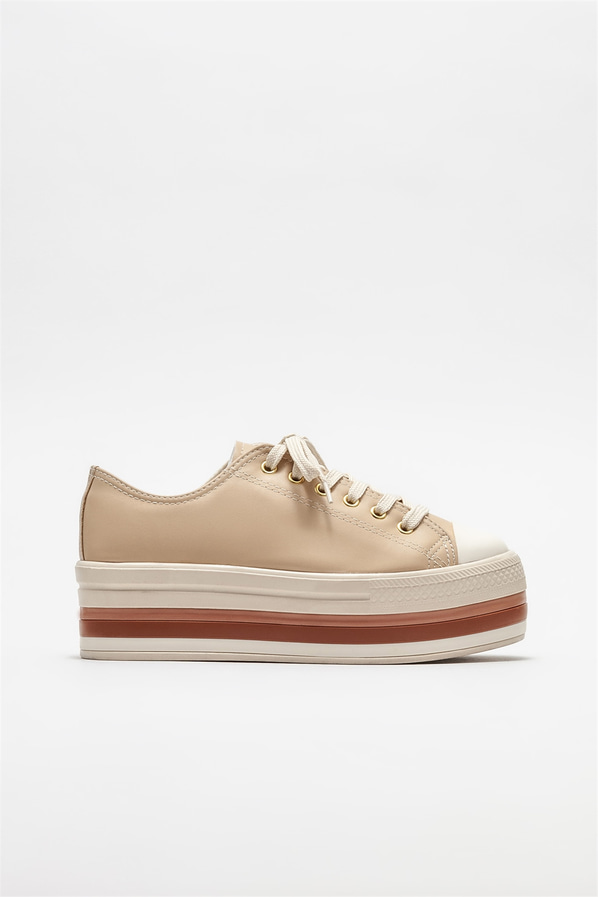 Naturel kadın spor ayakkabı - Elle Shoes