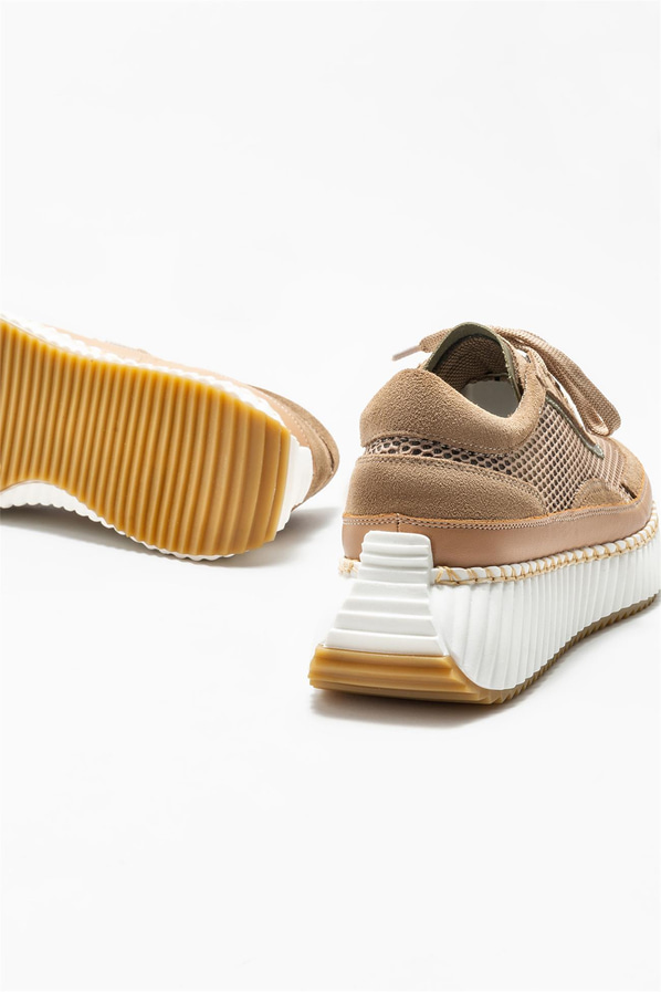 Naturel kadın sneaker - Elle Shoes