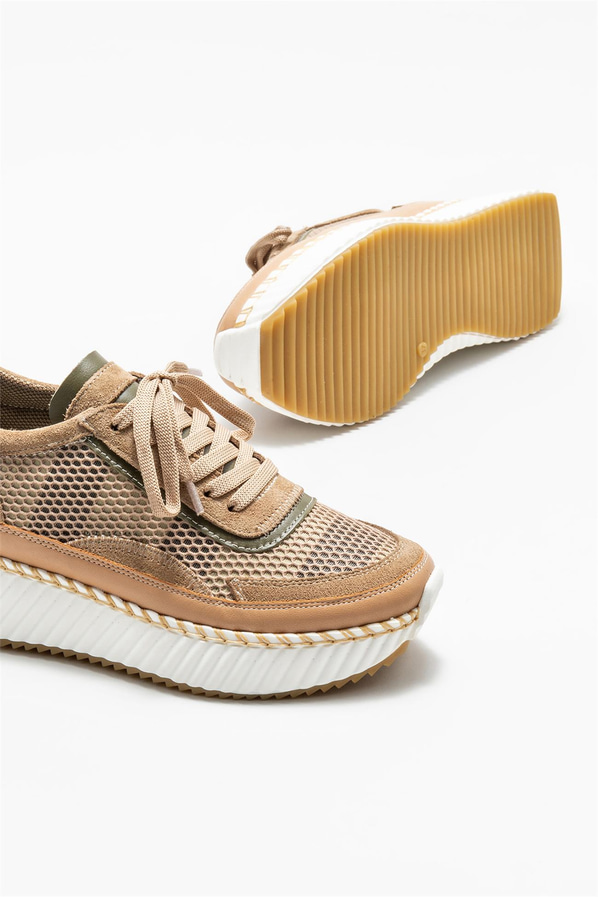 Naturel kadın sneaker - Elle Shoes