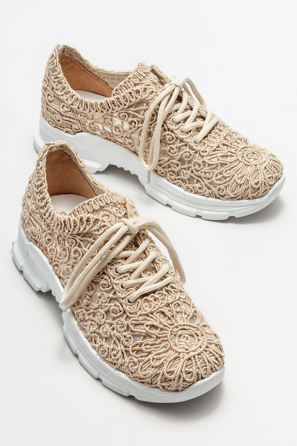 Naturel kadın spor ayakkabı - Elle Shoes
